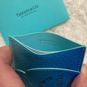 Tiffany & Co. Ombré blue card holder